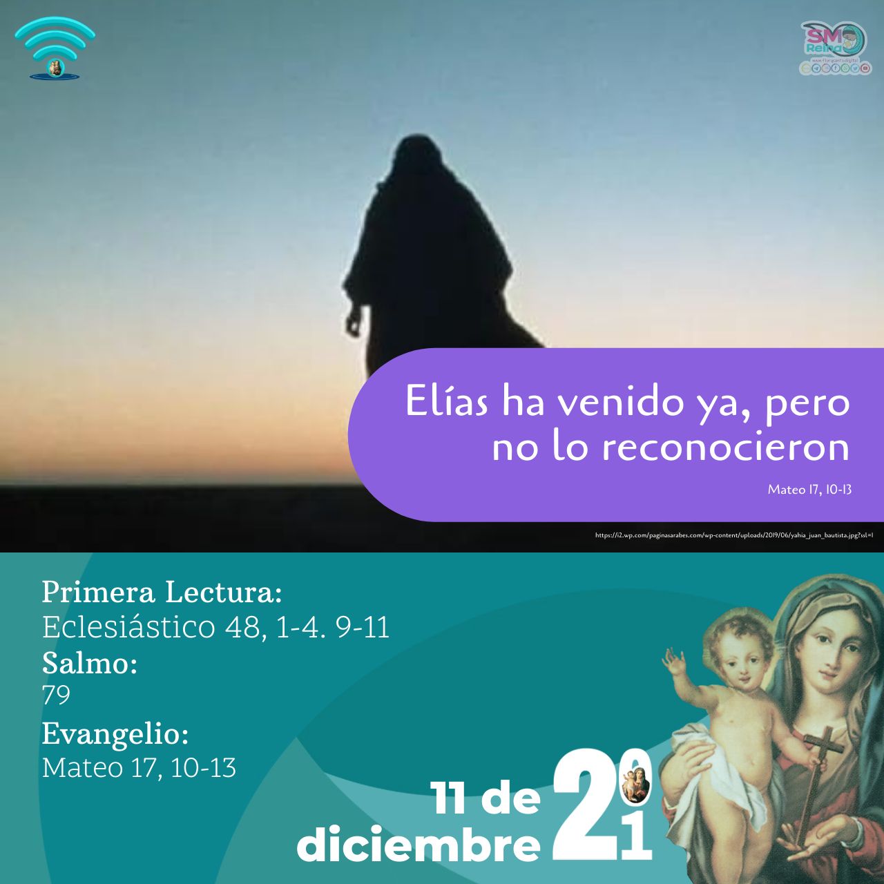 Elías a venido ya, pero no lo reconocieron