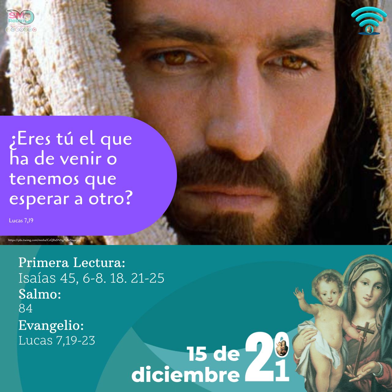 ¿ Eres tú el que ha de venir o tenemos que esperar a otro?