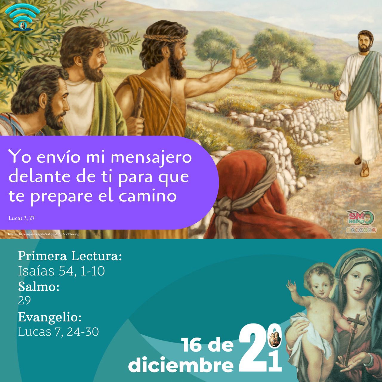 Yo envío mi mensajero delante de ti para que te prepare el camino.
