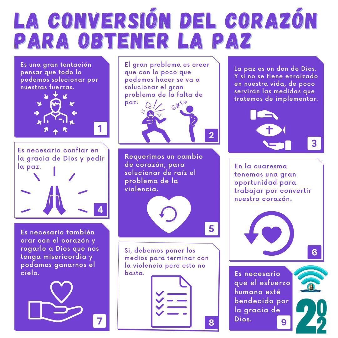 La conversión del corazón para obtener la paz