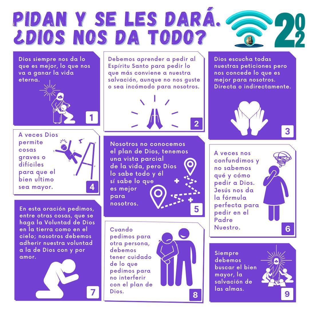 Pidan y se les dará. ¿Dios nos da todo?